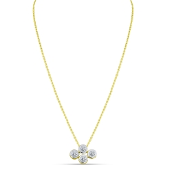 Colier din aur galben cu pietre Cubic Zirconia Incolor