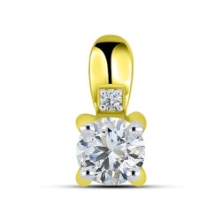 Pandantiv din aur galben cu pietre Cubic Zirconia Incolor