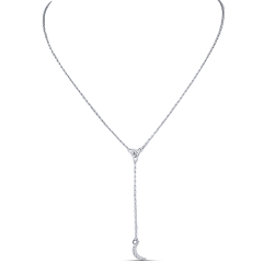 Colier din argint  cu pietre Cubic Zirconia Incolor