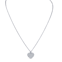Colier din argint  cu pietre Cubic Zirconia Incolor