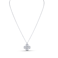 Colier din argint  cu pietre Cubic Zirconia Incolor, Finift