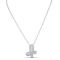 Colier din argint  cu pietre Cubic Zirconia Incolor, Sidef Alb