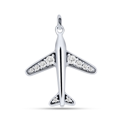 Colier din argint  cu pietre Cubic Zirconia Incolor