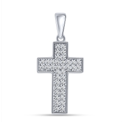 Pandantiv din argint  cu pietre Cubic Zirconia Incolor