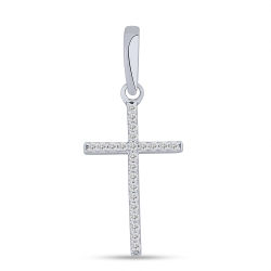 Pandantiv din argint  cu pietre Cubic Zirconia Incolor