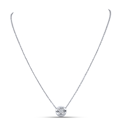 Colier din argint  cu pietre Cubic Zirconia Incolor