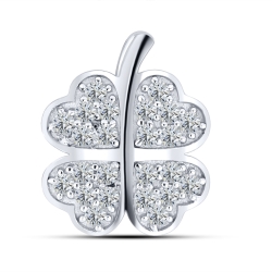 Pandantiv din argint  cu pietre Cubic Zirconia Incolor