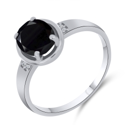 Inel din argint  cu pietre Cubic Zirconia Incolor, Spinel