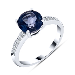 Inel din argint  cu pietre Cubic Zirconia Incolor, Topaz London