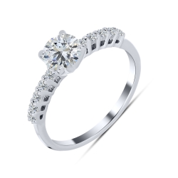 Inel din argint  cu pietre Cubic Zirconia Incolor