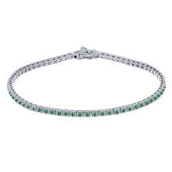 Brățară din argint  cu pietre Cubic Zirconia Roz