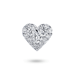 Pandantiv din aur alb cu pietre Diamant