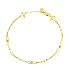 Brățară din aur galben cu pietre Diamant