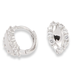 Cercei din argint  cu pietre Cubic Zirconia Incolor