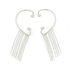 Cercei Pusete din argint  cu pietre Cubic Zirconia Incolor