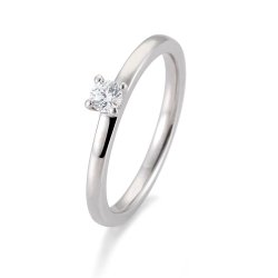 Inel din aur alb cu pietre Diamant