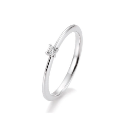 Inel din aur alb cu pietre Diamant